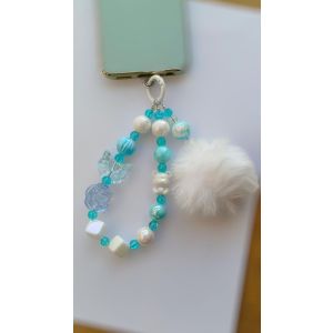 Pastel Dream Beaded Keychain